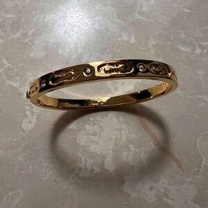 Coach Gold Bracelet with Crystal Details